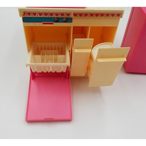 Barbie Dream Kitchen Stove Oven Sink Island #9119 Few Accessories Not Complete - Picture 9 of 16